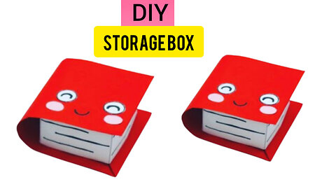 DIY Mini Paper Storage Box / Paper Craft Idea / Book Gift Box / Easy paper Storage Box