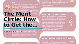 The Merit Circle: How to Get the Most Out of Your Teachers and Learning Opportunities!