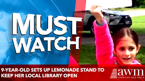 9-year-old sets up lemonade stand to keep her local library open