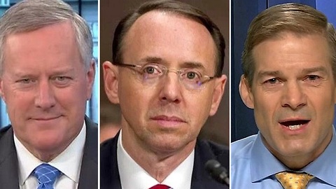 Jim Jordan, Mark Meadows file articles to impeach deputy AG Rod Rosenstein