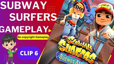 Subway Surfers Gameplay 🏃‍♂ No Copyright Gameplay 🏃‍♂ #subwaysurfers #gaming @Mixrootgaming clip 6