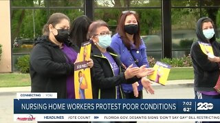 Nursing home workers seek better pay, benefits