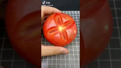 Tomato Decoration #tomato garnish #tomato carving easy