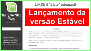 Lançada a versão estável do Linux Mint LMDE 5 “Elsie” baseada no Debian. 64 e 32 bit