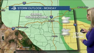 A warm Sunday, more storms ahead