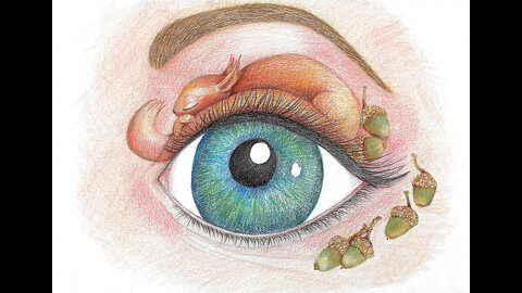 drawing a fantasy eye - een fantasieoog tekenen - innerbeeld = atelierklomp & illustratia