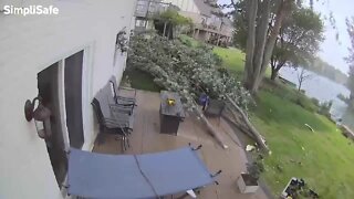 Wild wind video from Shelby Township