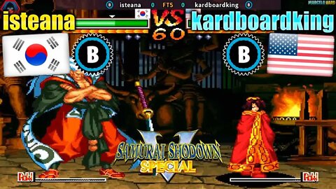 Samurai Shodown V Special (isteana Vs. kardboardking) [South Korea Vs. U.S.A.]