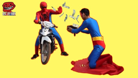 Spiderman vs Superman Vs Venom Version Thief, the Rich and Beggar
