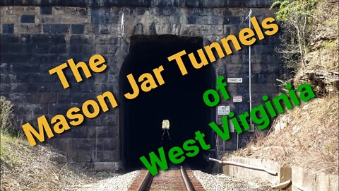 Mason Jar and abandoned tunnels. Crum, Kermit, Williamson, West Virginia