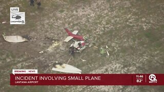 Emergency crews respond to small plane crash at Lantana airport