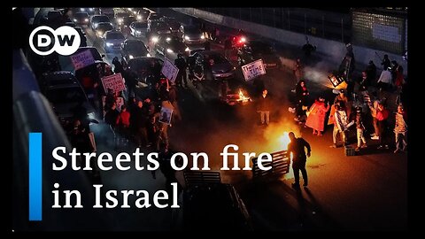DW News | Israeli police clash with angry anti-Netanyahu protesters