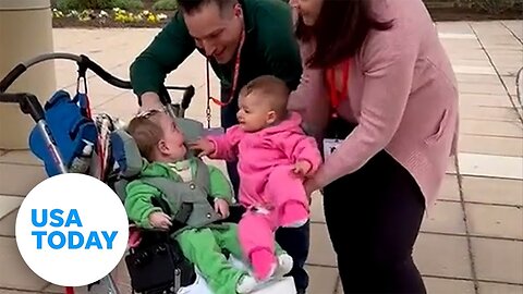 Watch this precious, heartwarming video of twins reuniting | USA TODAY