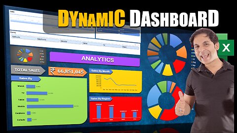 DYNAMIC Dashboard in Excel Without Any Formulas / Excel