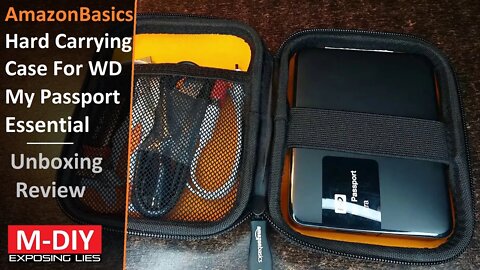 AmazonBasics Hard Carrying Case for WD My Passport Essential (Unboxing Review) [Hindi]