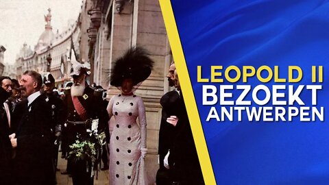 In 1909 bezoekt Koning Leopold II Antwerpen ter ere van de Koloniale Week