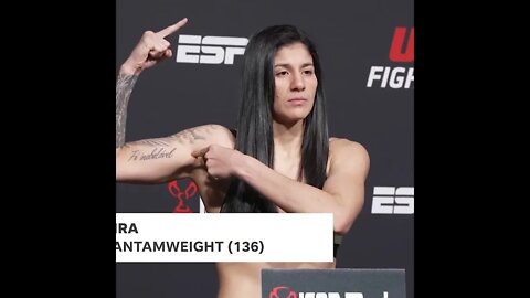 Holly Holm vs. Ketlen Vieira pesagem| UFC Fight Night 206 #short
