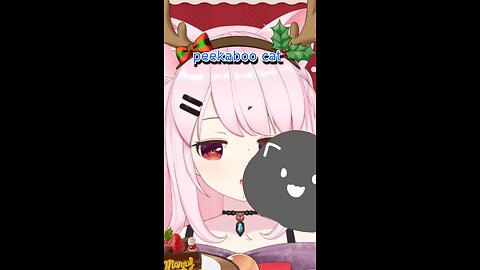 Christmas catgirl Bell Nekonogi - peekaboo