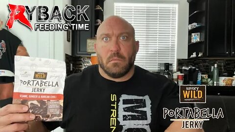 Ryback Nearly Chokes on Savory Wild Portabella Mushroom Jerky Feeding Time