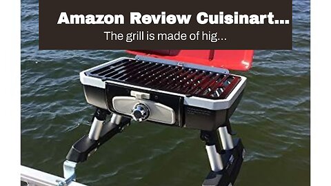 Amazon Review Cuisinart Grill Modified for Pontoon Boat with Arnall's Stainless Grill Bracket f...