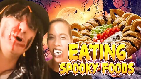 Eating Spooky Foods And Drinking Blood In Halloween🎃 | Halloween Treats For a Spooky Party