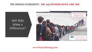 Precinct Strategy WWWWW & How Your Local Action Roadmap. Dan Schultz February 28 2023