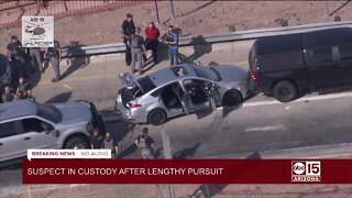 Pursuit suspect taken into custody after Valley-wide pursuit