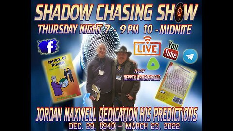 SHADOW CHASING SHOW -MATRIX OF POWER predictions by late Jordan Maxwell 11-4-2024