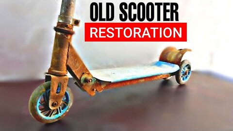 Broken Rusty Timer Scooter Restoration / Restoring Kick Scooter