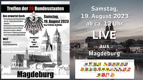 Live aus Magdeburg Kundgebung Heimat und Weltfrieden