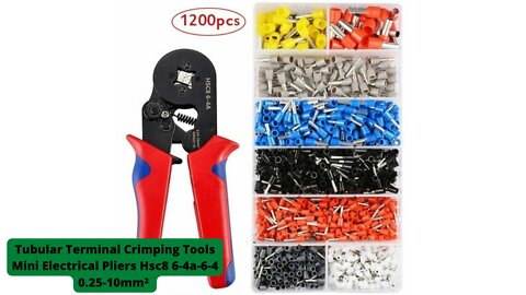 Tubular Terminal Crimping Tools Mini Electrical Pliers Hsc8 6-4a-6-4 0.25-10mm²