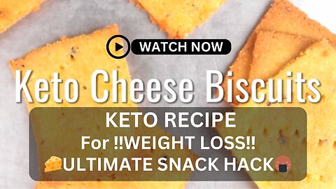 KETO SNACK | Speedy Keto Cheese Biscuits | Savory Delight!