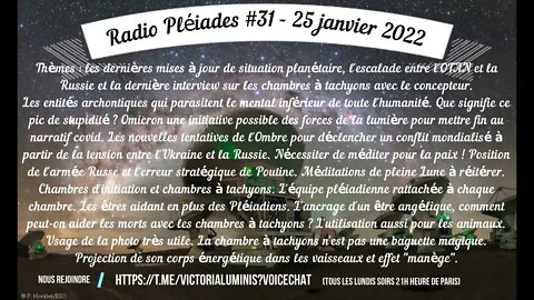 Radio Pléiades #31 - Parasites mentaux, OTAN et Russie, chambres à tachyons