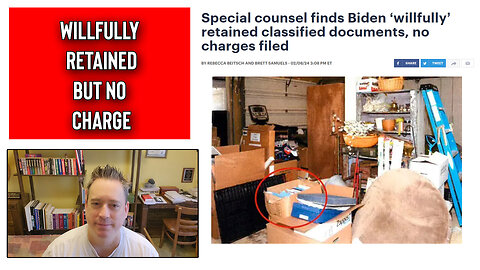 The Friday Vlog Joe Biden Willfully Retained Classified Docs As VP No Charges
