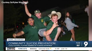 Local football players teaming up to raise awareness for suicide prevention