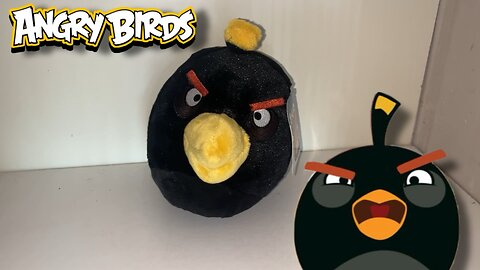 Angry Birds Plush Black Bomb Bird 5 FOR SALE