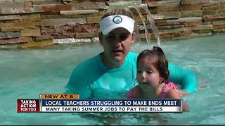 Local teachers taking on side jobs to pay bills