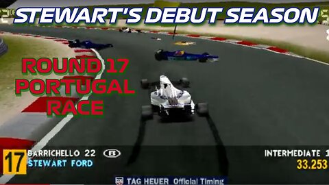 Stewart's Debut Season | Round 17: Portuguese Grand Prix Race | Formula 1 '97 (PS1)