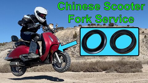 Fork service on a 150cc GY6 Chinese scooter