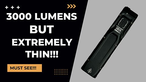 Slim & Mighty: Nitecore EDC25—Thin Design, 3000 Lumens!
