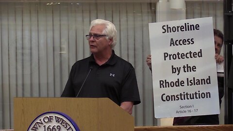 Steve Cersosimo Petitions The Westerly Town Council To Fight Watch Hill Fire District's Lawsuit To Maintain Control Of Fort Road As A Right Of Way