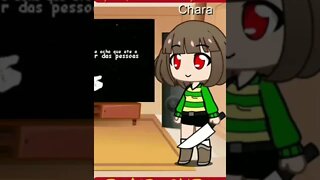 Undertale Chara React #gacha #sans #tiktok #best #reaction