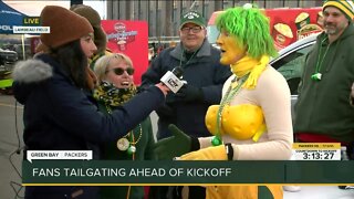 Fans tailgate ahead of Packers and Titans game