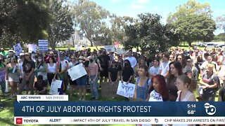Abortion rights protest in Balboa Park