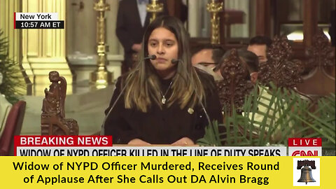 Widow of NYPD Police Officer Murdered, Receives Round of Applause After She Calls Out DA Alvin Bragg