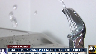 Lead levels in water being tested at Valley schools