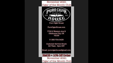 PuroCigarHouse.com Cigar of the Month Club November 2021 RMCS=10% off order
