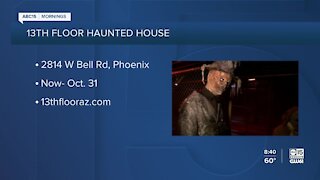Phoenix Fire demonstrates safety protocols at the 13th Floor Haunted House