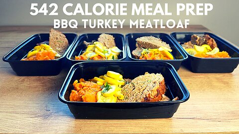 Meal Prep For Beginners 542 Calorie Healthy BBQ Turkey Meatloaf