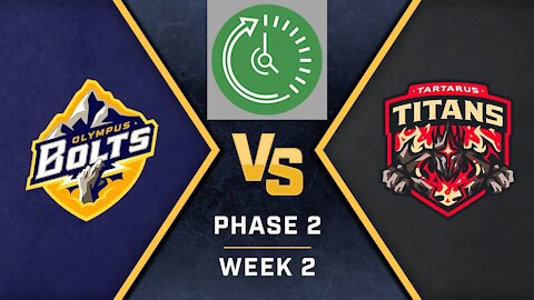 SMITE Pro League Phase 2 Week 2 Day 2 Olympus Bolts Vs Tartarus Titans (Just the Action)